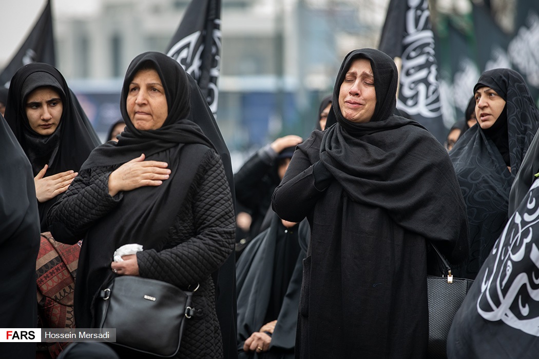 تجمع هیأت‎های مذهبی در میدان هفت تیر
